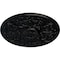 Ekena Millwork Versailles Ceiling Medallion (Fits Canopies up to 3 1/4"), Hand-Painted Jet Black, 33"OD x 1 3/4"P CM33VEBLF - alternate 2